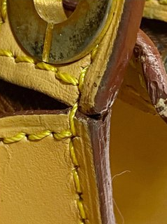 Louis Vuitton Yellow Epi Leather Two-Way Clutch Bag
