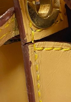 Louis Vuitton Yellow Epi Leather Two-Way Clutch Bag