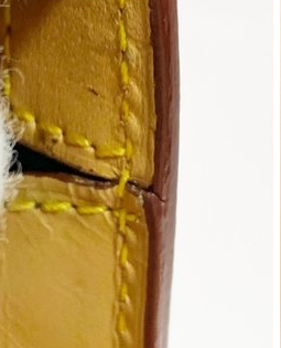 Louis Vuitton Yellow Epi Leather Two-Way Clutch Bag