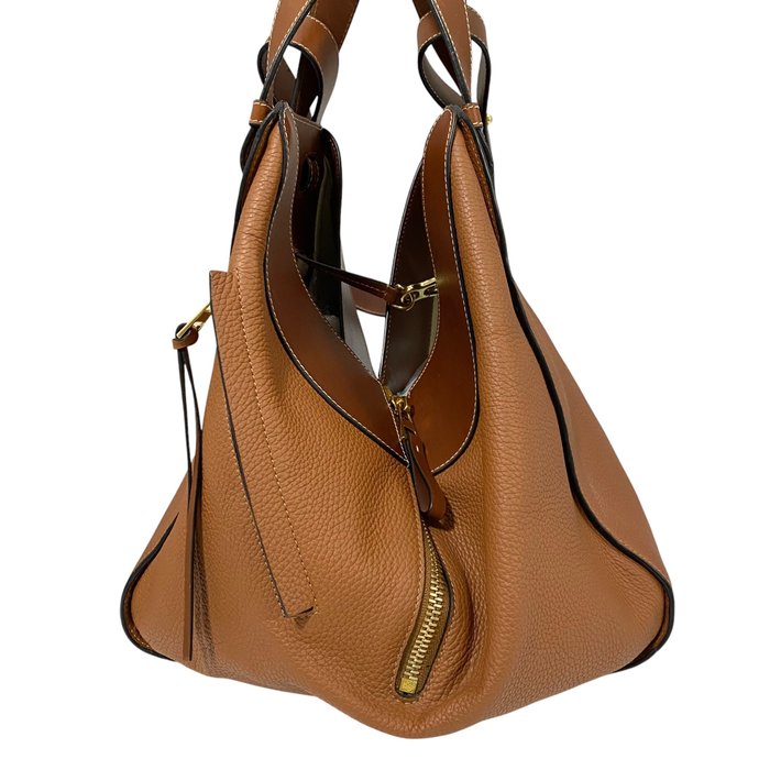 Loewe Hammock 2-Way Shoulder Bag – Brown Leather