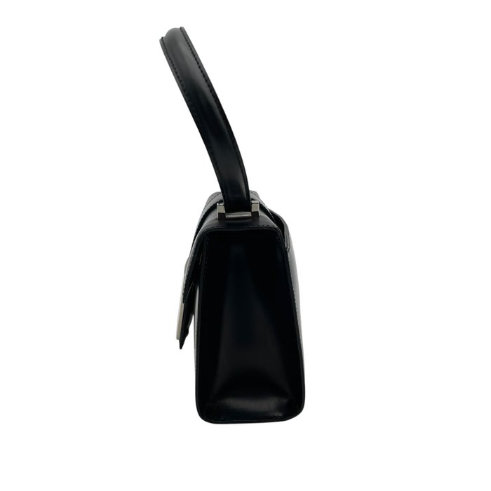 Salvatore Ferragamo Vara Bow Leather Mini Handbag in Black