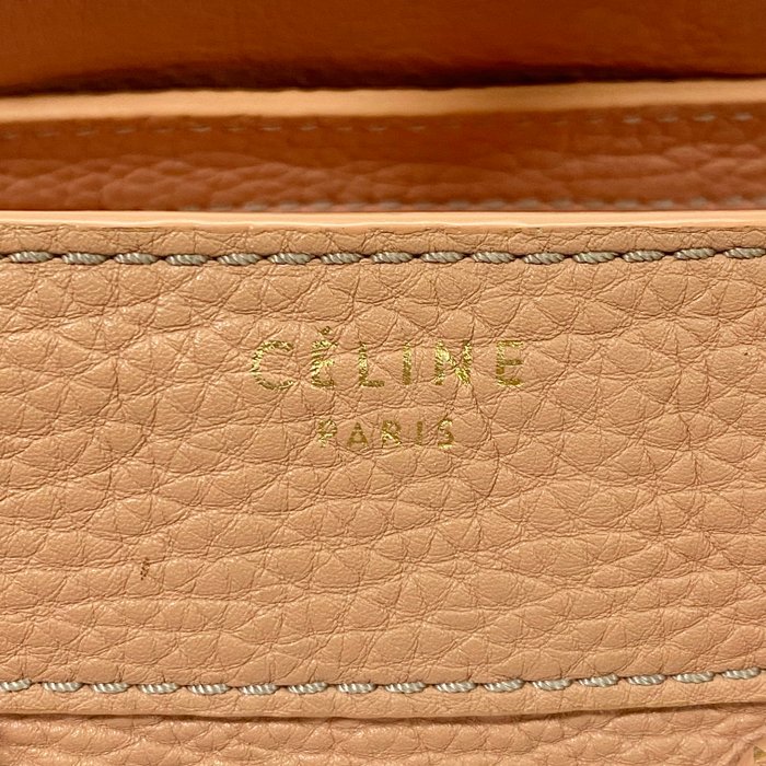 Céline Luggage  Pink and Beige Leather Handbag