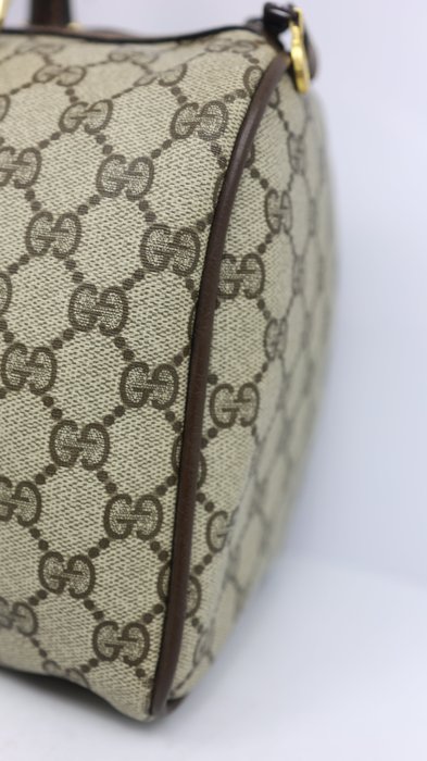 Gucci GG Supreme Sherry Line Vintage Boston Bag