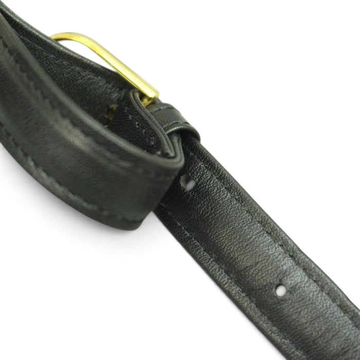 Givenchy Vintage Black Leather Handbag -gold hardware