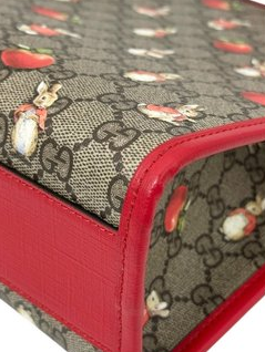 Gucci Peter Rabbit Apple Tote Bag in Beige and Red