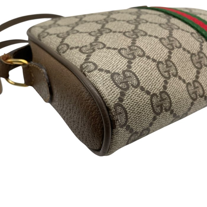 Gucci GG Supreme Web Stripe Crossbody Bag