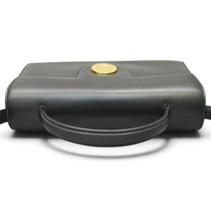 Givenchy Vintage Black Leather Handbag -gold hardware