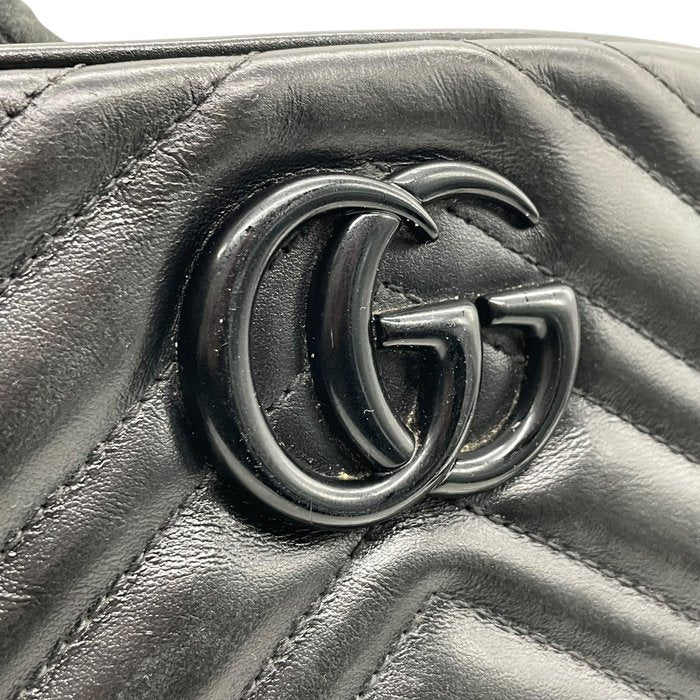 Gucci GG Marmont Matelassé Small Shoulder Bag – Black