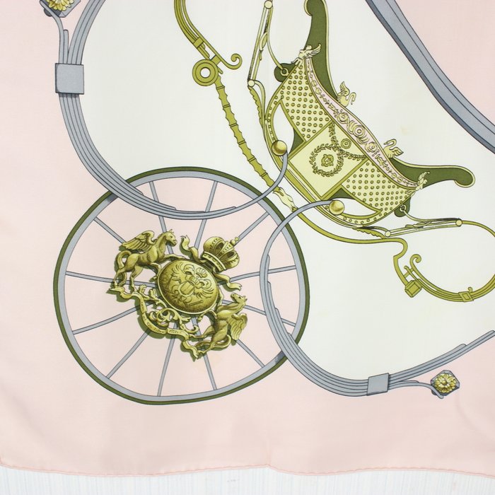 Hermès “Springs” Carré 90 Silk Scarf