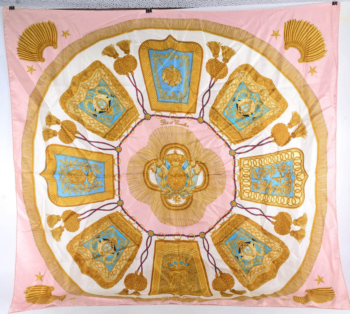 Hermès Poste et Cavalerie Silk Scarf – 89 × 89 cm