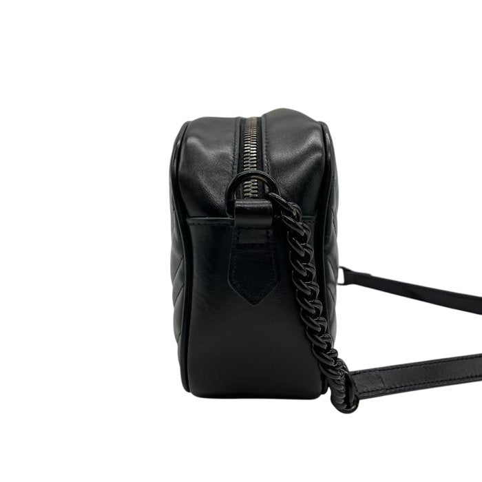 Gucci GG Marmont Matelassé Small Shoulder Bag – Black