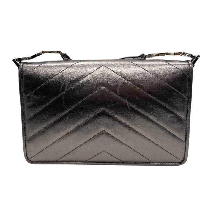 Sac porté épaule Yves Saint Laurent métallisé