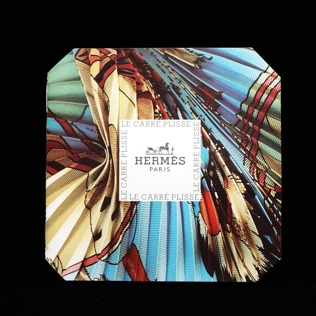 Hermès Plissé “Découpages” Silk Scarf by Anne Rosat