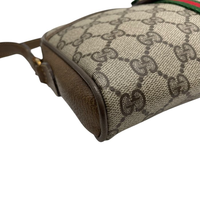 Gucci GG Supreme Web Stripe Crossbody Bag