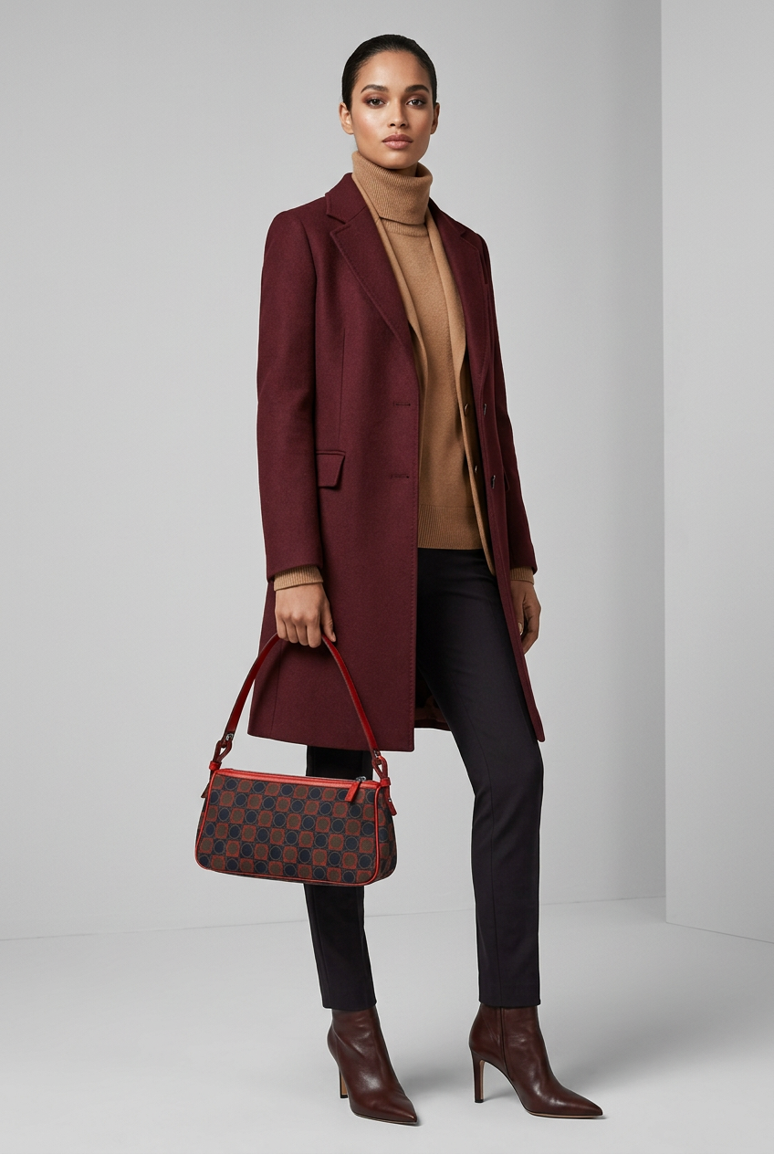 Salvatore Ferragamo Vintage Gancini Handbag – Canvas and Red Leather