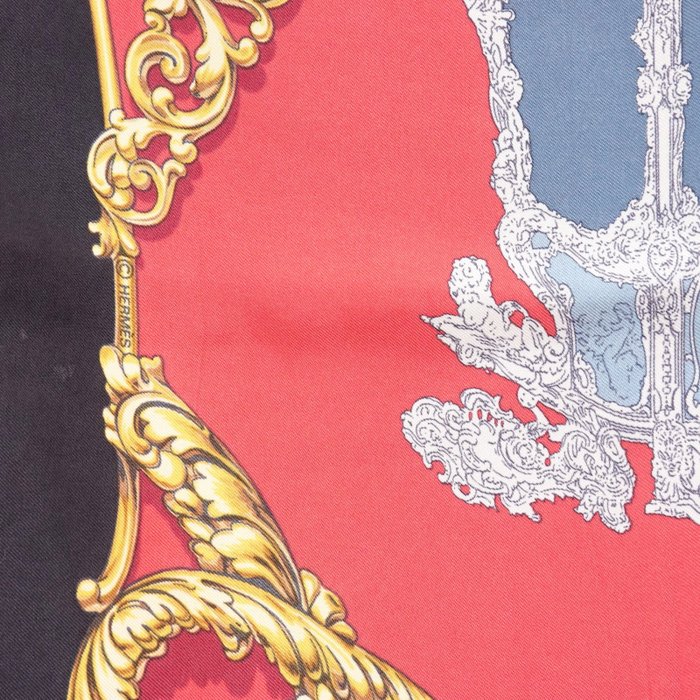 Hermès Carrosses d’Or Silk Carré 90 Scarf