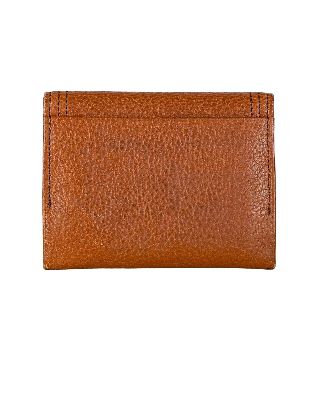 Yves Saint Laurent Brown Leather Wallet and Card Holder