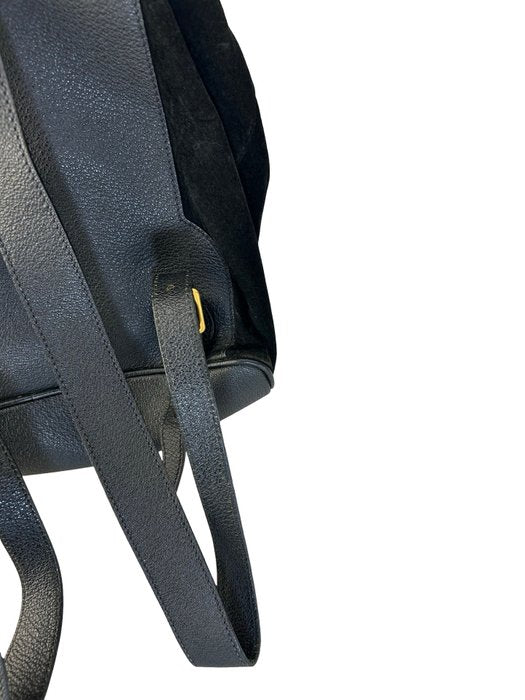 Gucci Bamboo Handle Black Backpack