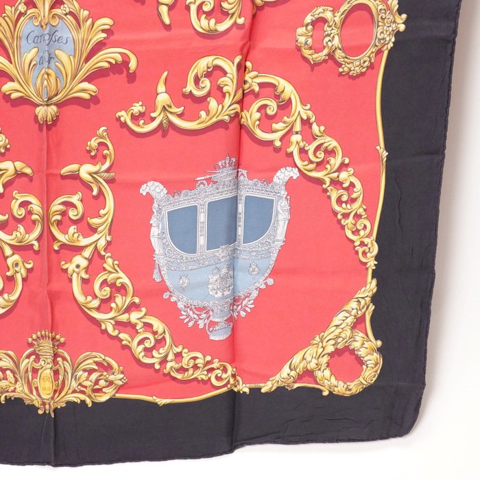 Hermès Carrosses d’Or Silk Carré 90 Scarf