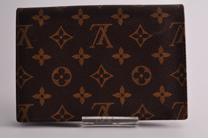 Louis Vuitton Monogram Pochette Rabas Wallet with Leather Trim