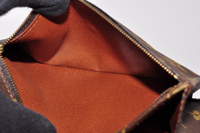 Louis Vuitton Monogram Pochette Rabas Wallet with Leather Trim