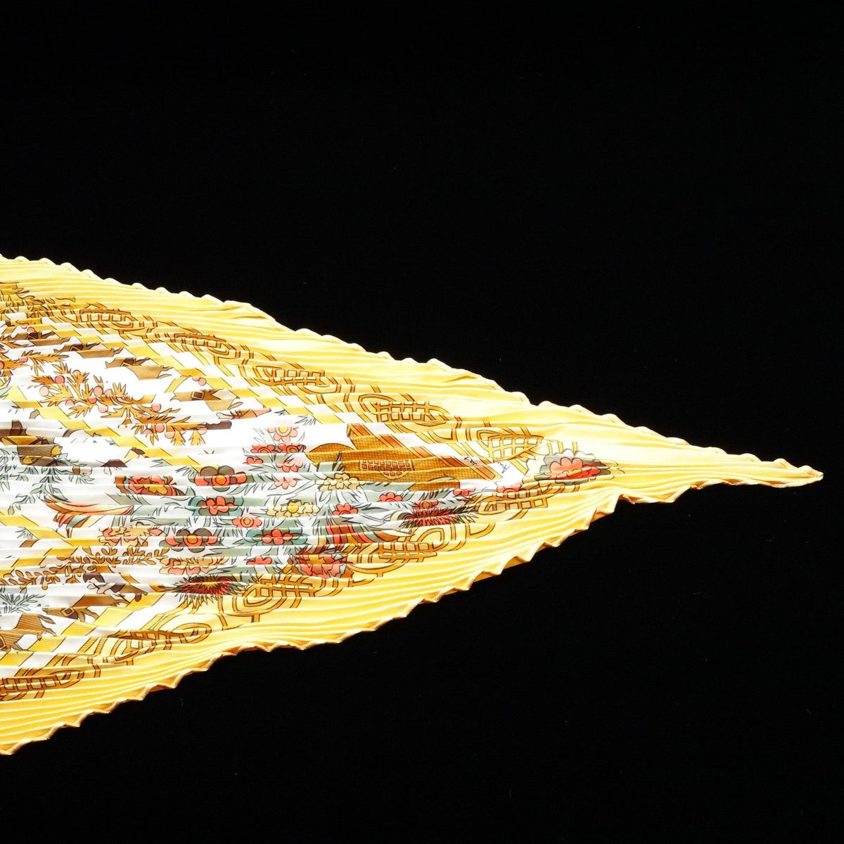 Hermès Plissé “Découpages” Silk Scarf by Anne Rosat