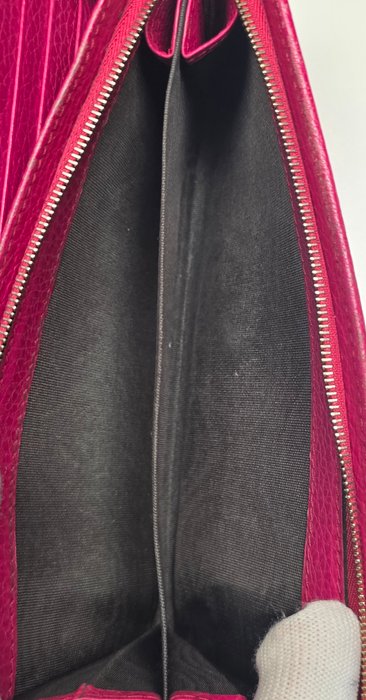 Gucci Pink Leather Long Bifold Wallet