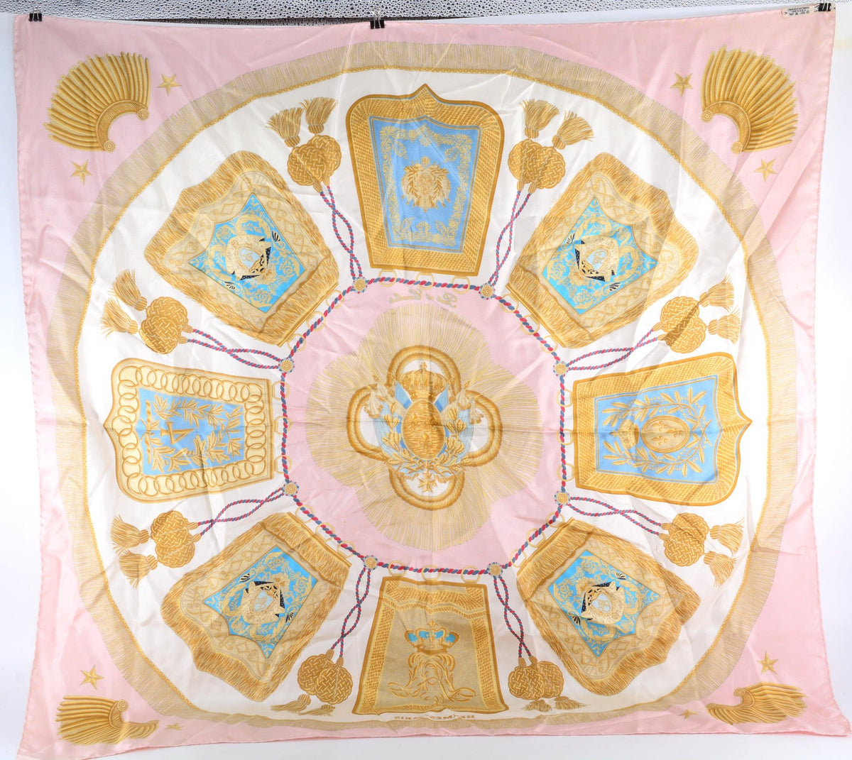 Hermès Poste et Cavalerie Silk Scarf – 89 × 89 cm
