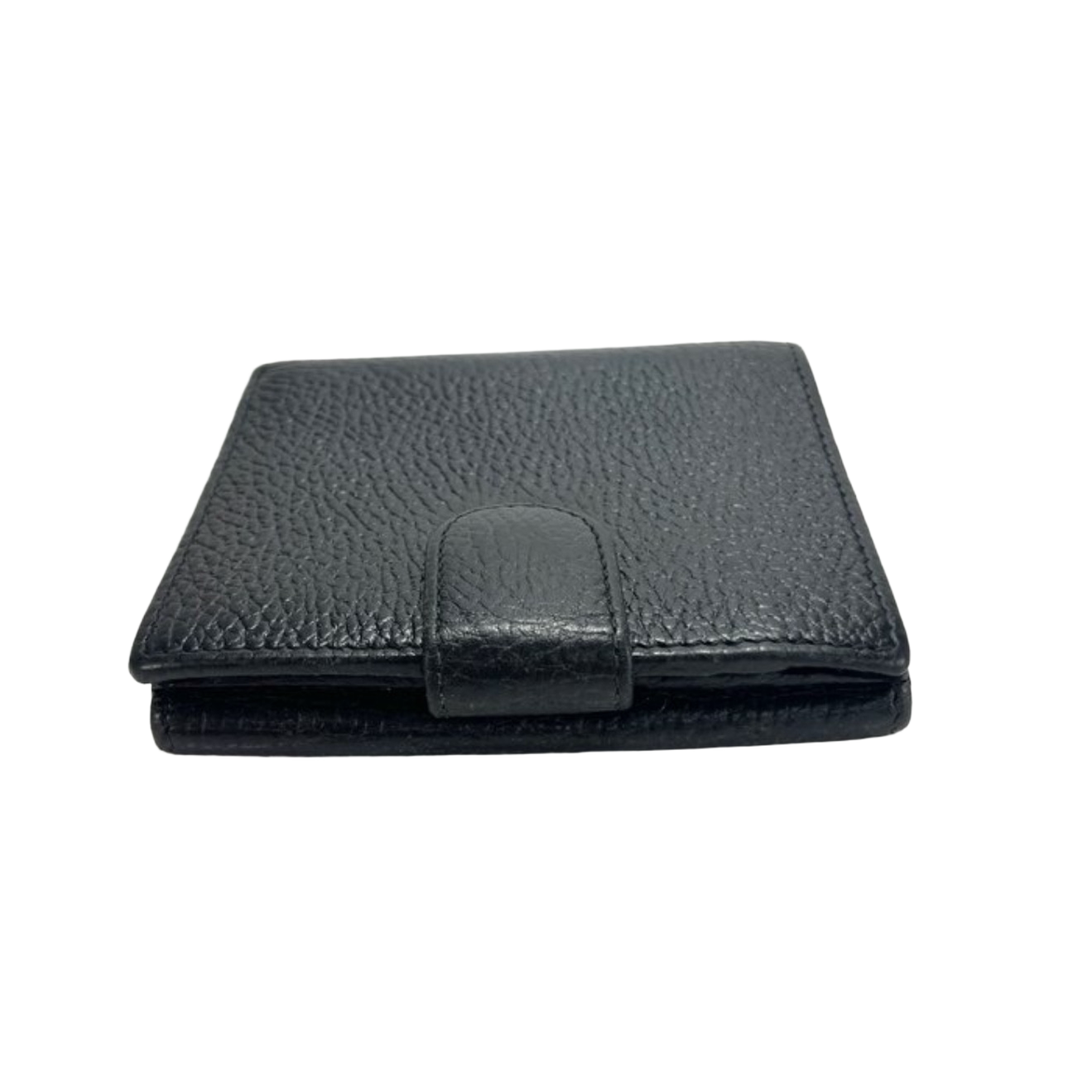 Portefeuille en cuir noir Gucci à deux volets