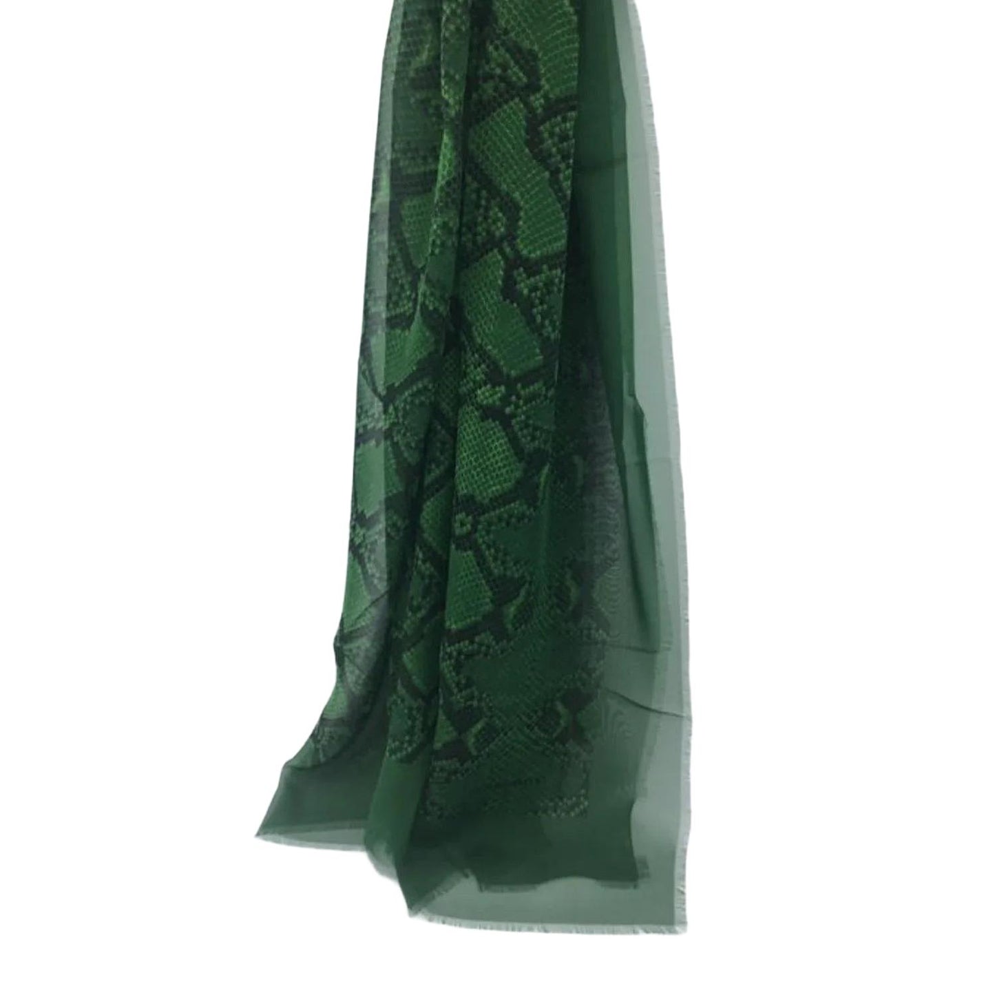Burberry Green Silk Scarf - VeeLuxeCollectives