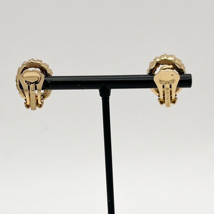 Christian Dior Gold-Tone Earrings – Vintage Designer Jewellery