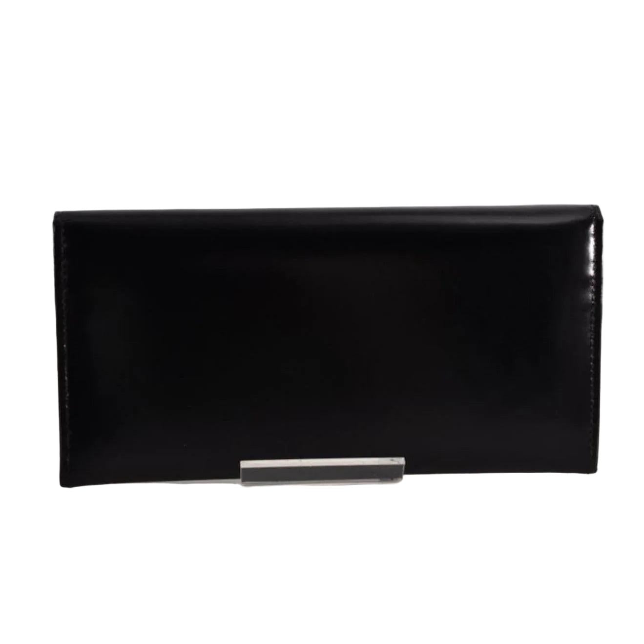 Bvlgari Black Patent Long Wallet - VeeLuxeCollectives
