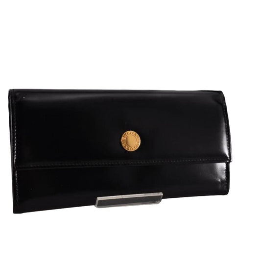 Bvlgari Black Patent Long Wallet - VeeLuxeCollectives
