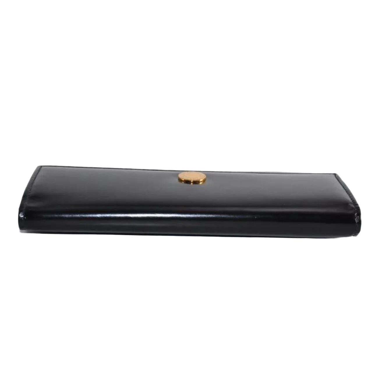 Bvlgari Black Patent Long Wallet - VeeLuxeCollectives
