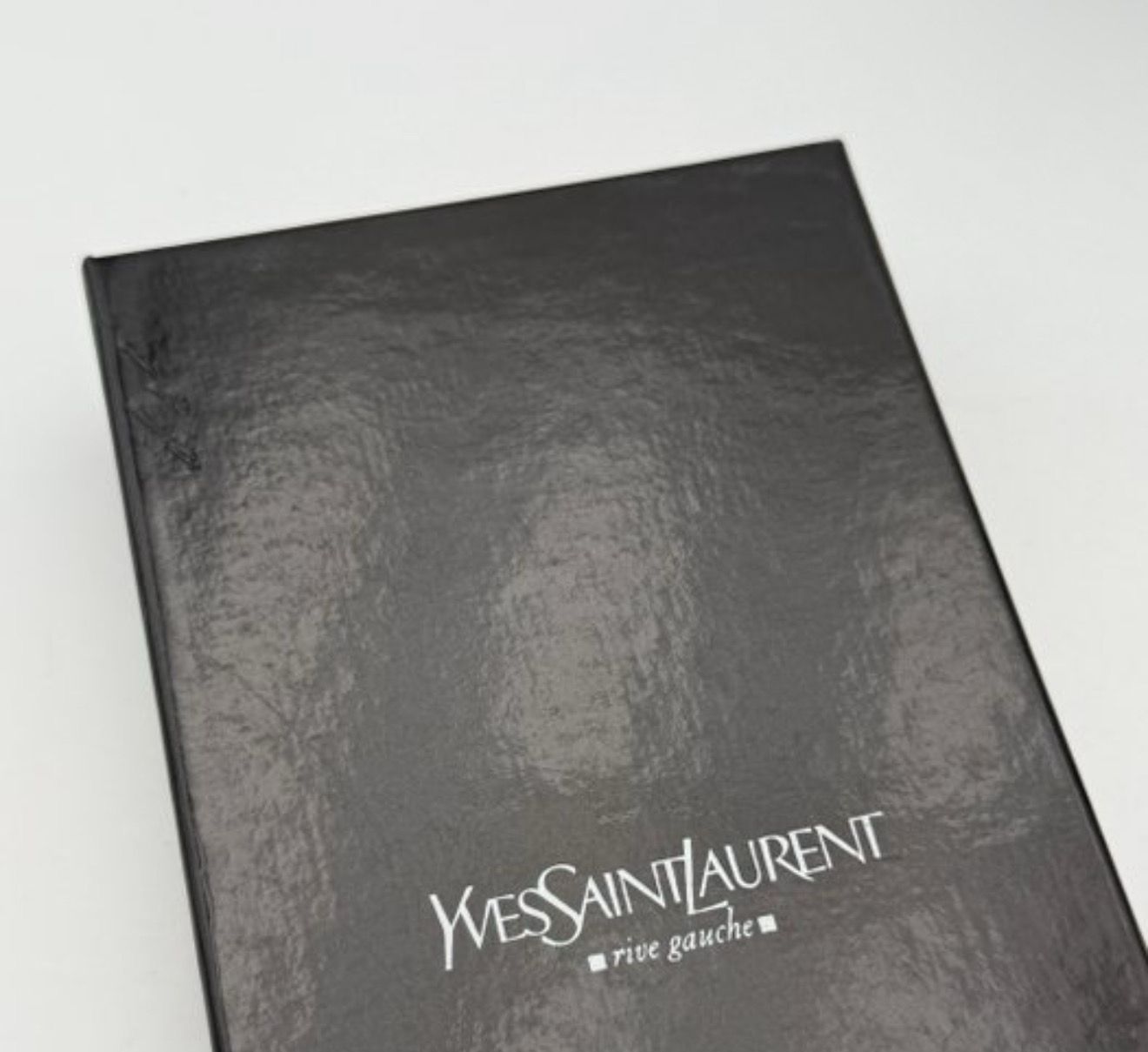 Authentic Yves Saint Laurent Black Leather Designer Card Purse Wallet
