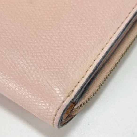 Fendi Logo Bifold Leather Wallet in Pink Poured Blush - VeeLuxeCollectives
