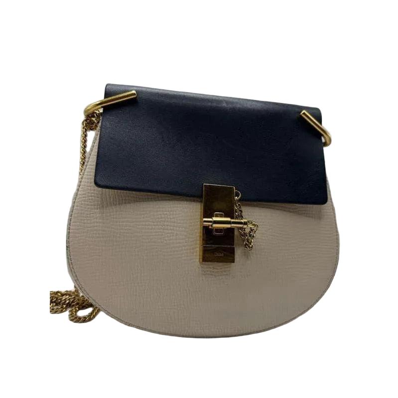 Chloé Drew Contrast Leather Crossbody Bag - VeeLuxeCollectives