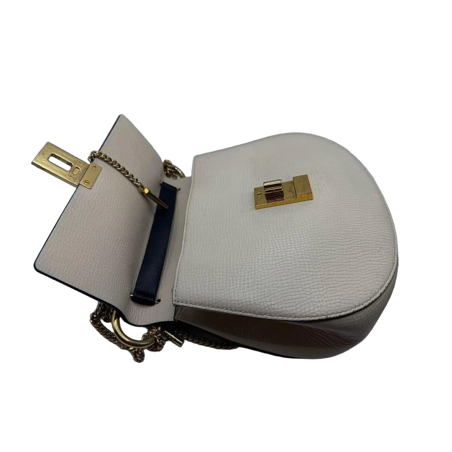 Chloé Drew Contrast Leather Crossbody Bag - VeeLuxeCollectives