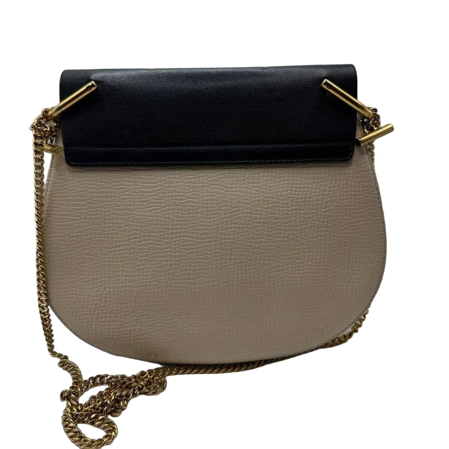Chloé Drew Contrast Leather Crossbody Bag - VeeLuxeCollectives