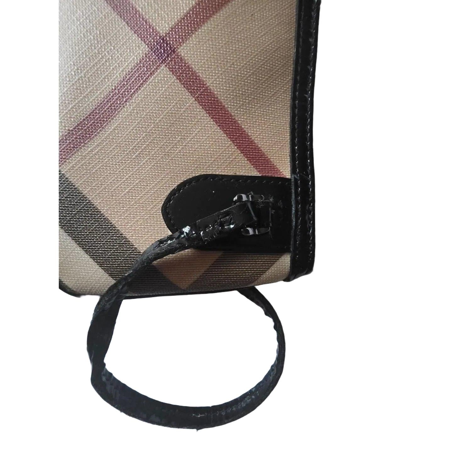 Burberry Nova Check Canvas Wristlet Bag - VeeLuxeCollectives