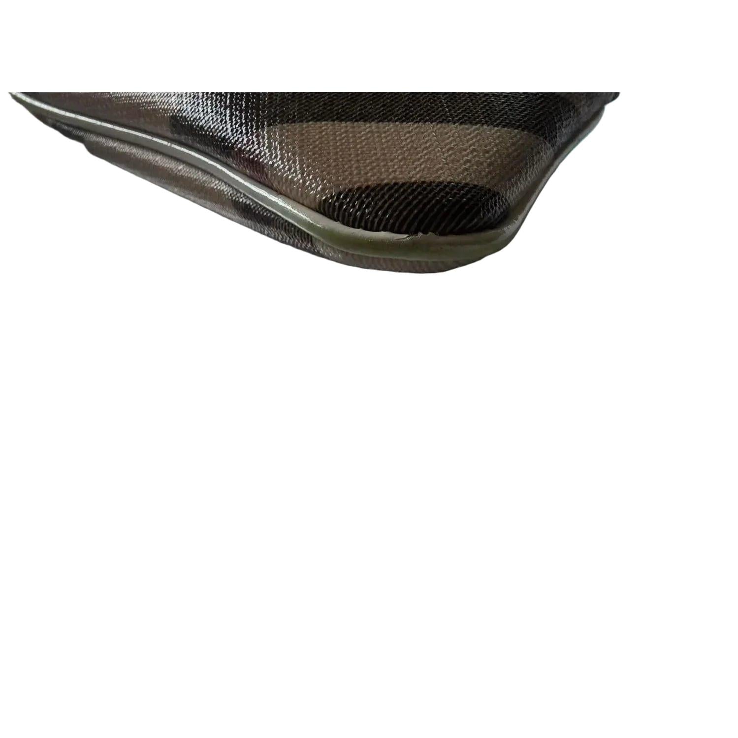 Burberry Nova Check Beige Coated Canvas Small Wristlet Purse - VeeLuxeCollectives