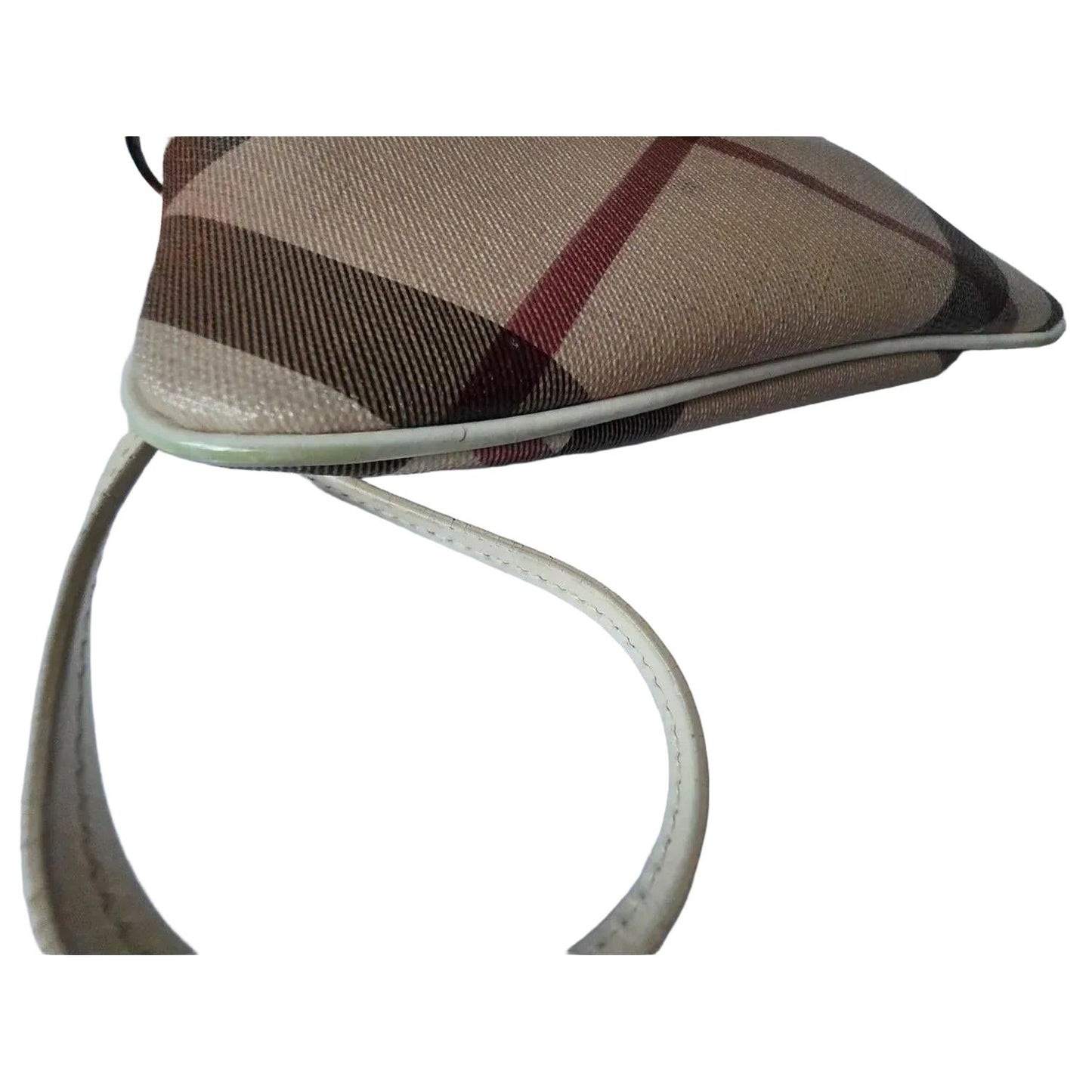 Burberry Nova Check Beige Coated Canvas Small Wristlet Purse - VeeLuxeCollectives
