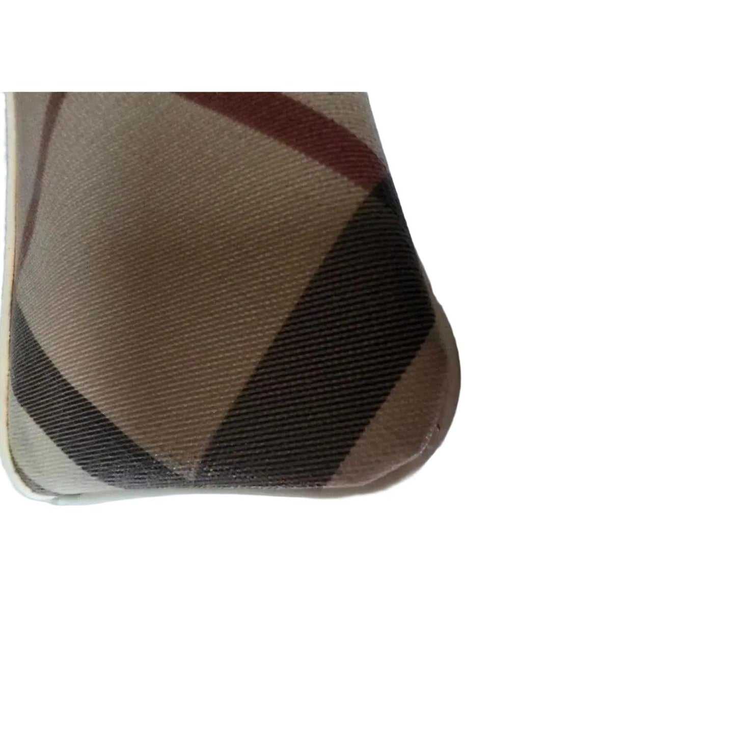 Burberry Nova Check Beige Coated Canvas Small Wristlet Purse - VeeLuxeCollectives