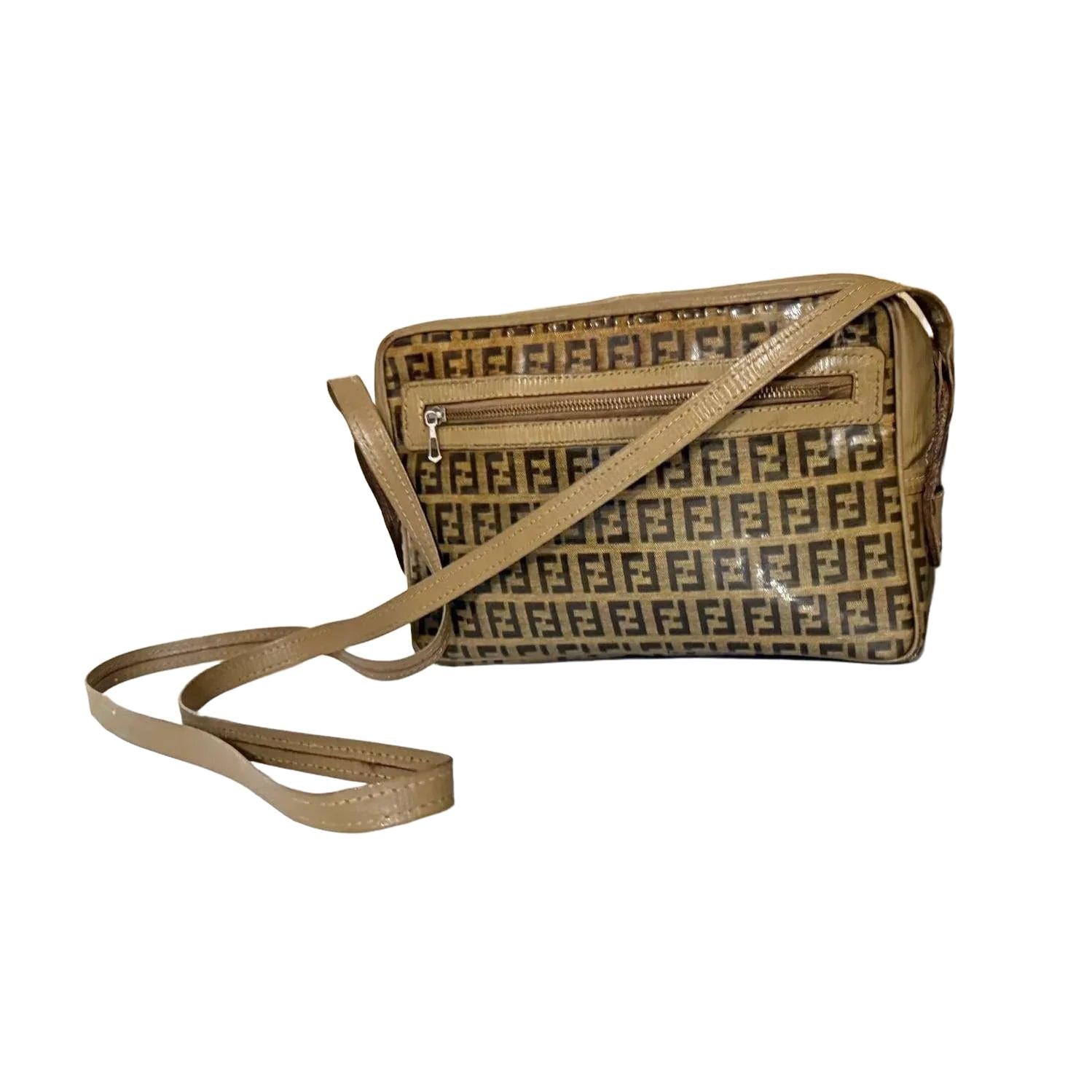 Fendi Zucca PVC Crossbody Bag - VeeLuxeCollectives