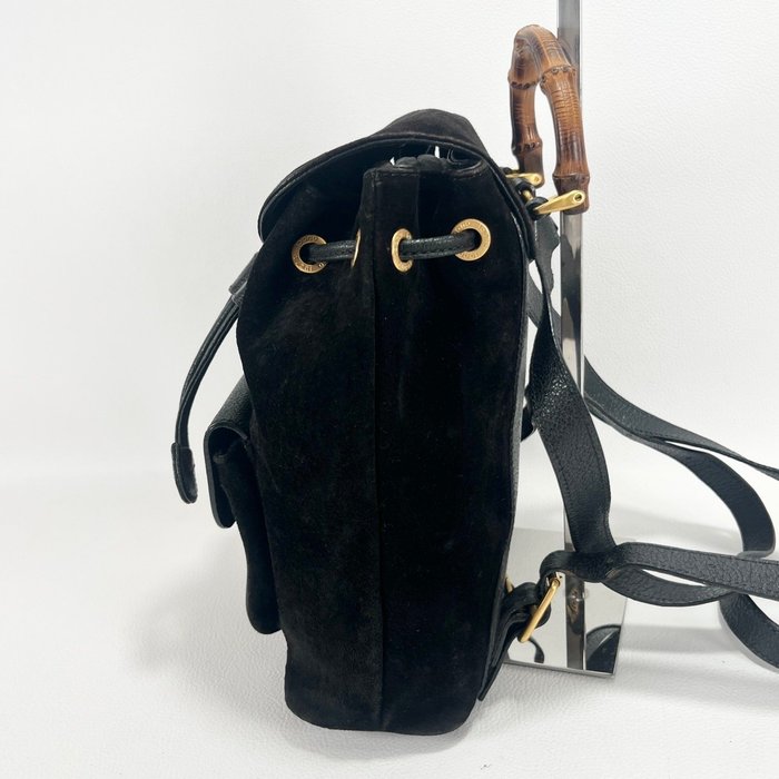 Gucci Black Leather Backpack Bag