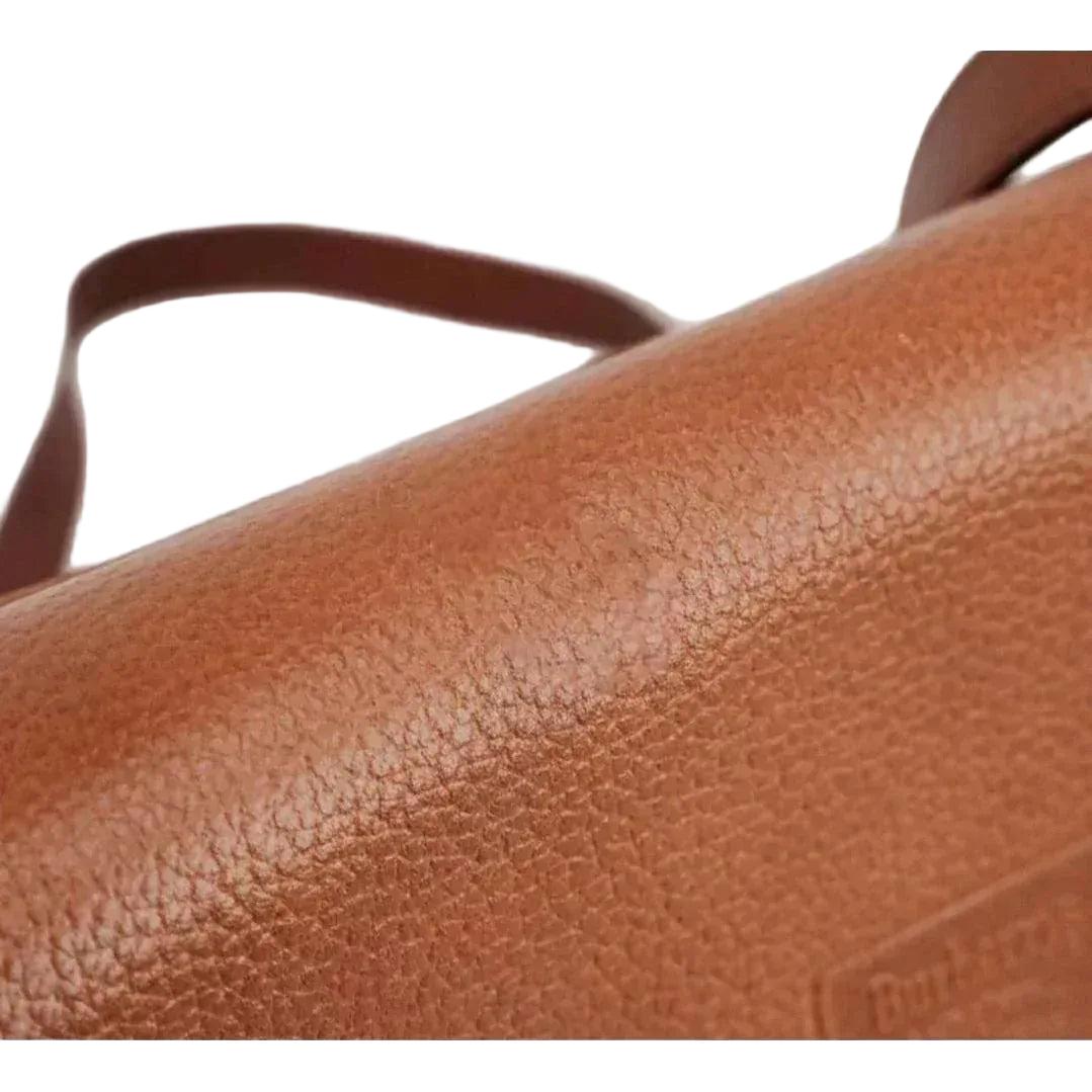 Burberry Brown Leather Nova Box Messenger Crossbody Bag - VeeLuxeCollectives