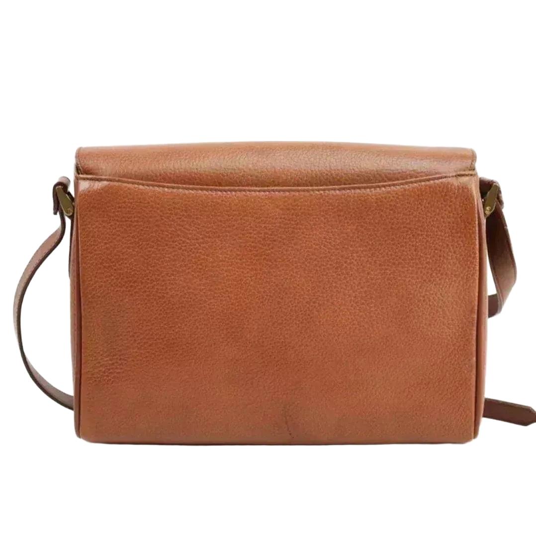 Burberry Brown Leather Nova Box Messenger Crossbody Bag - VeeLuxeCollectives