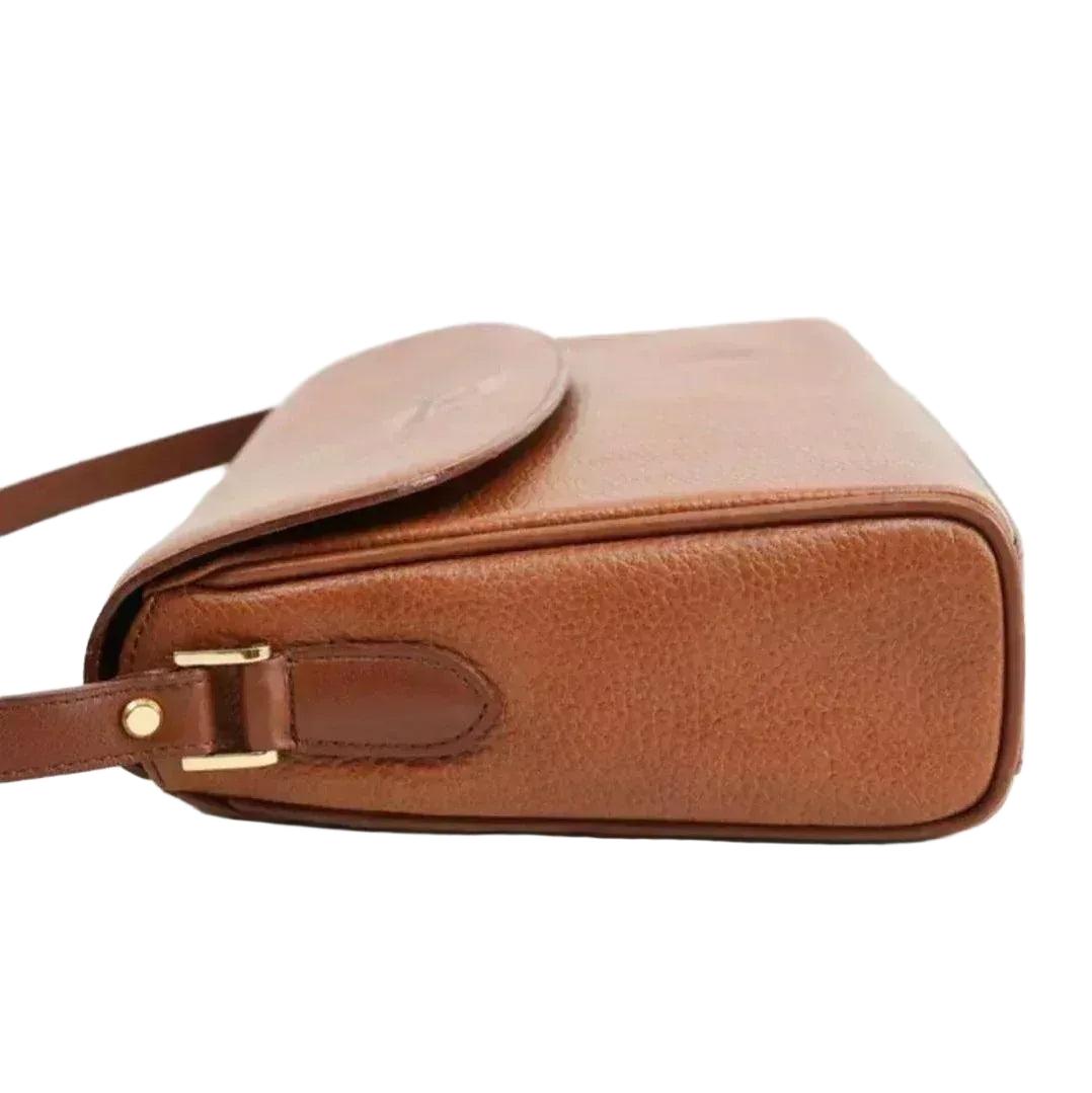 Burberry Brown Leather Nova Box Messenger Crossbody Bag - VeeLuxeCollectives