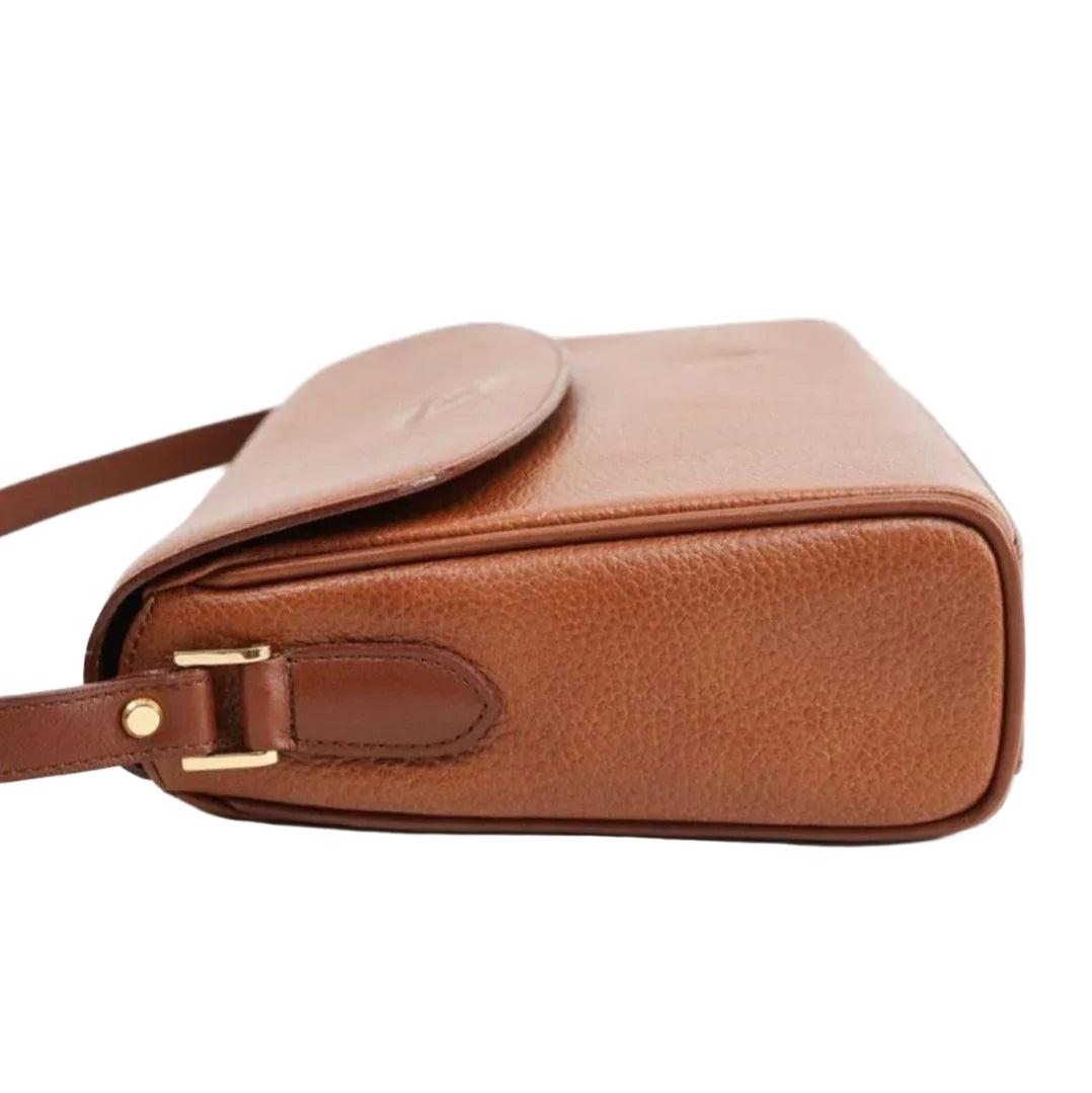 Burberry Brown Leather Nova Box Messenger Crossbody Bag - VeeLuxeCollectives