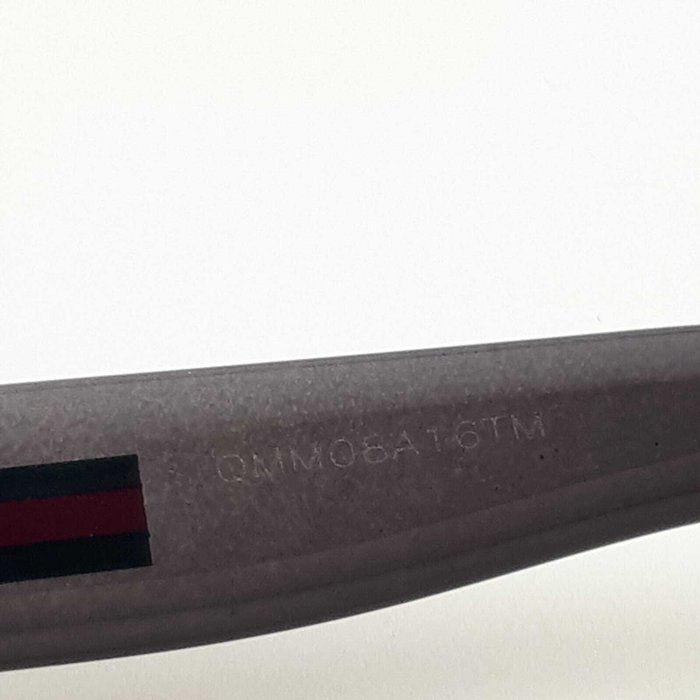 Gucci Black Wayfarer Sunglasses with Iconic Red and Green Temples